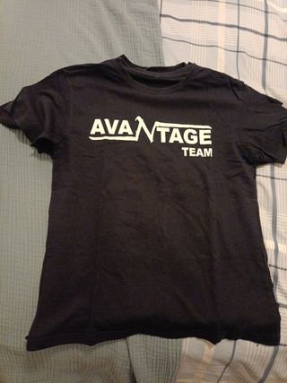 4 Camisetas Negras Niño Talla M