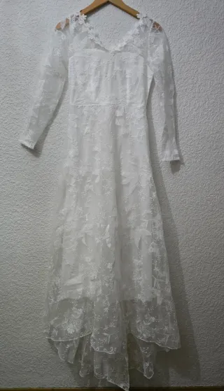 Vestido de Novia Blanco Encaje