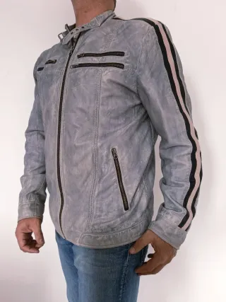 Motera cuero auténtico Sluisleder XXL Medidas indi