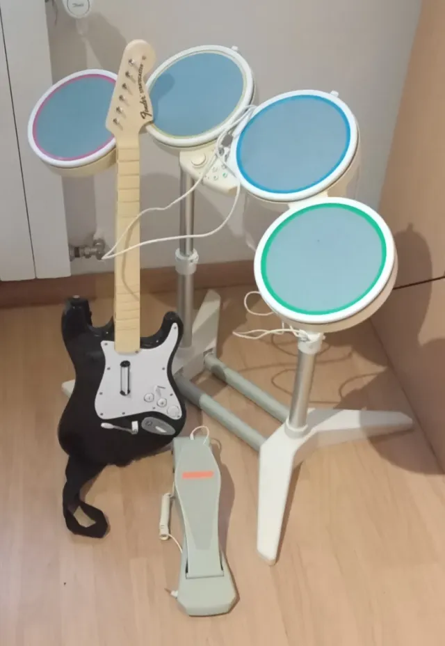 Guitarra y Batería Wii 