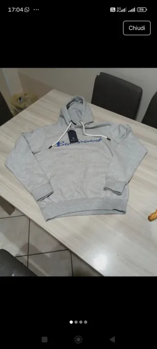 Felpa Ben Sherman grigia nuova