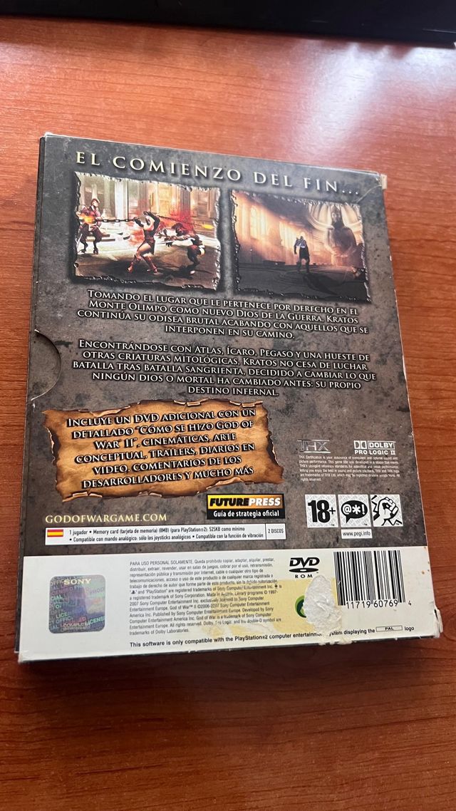 God of War 2 Edición Especial PS2