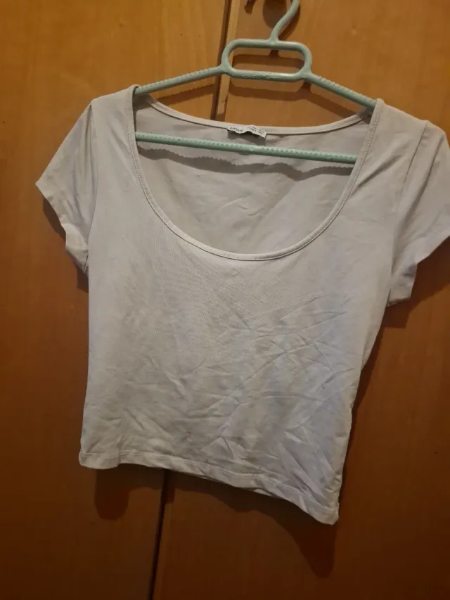 Camisa beige manga corta