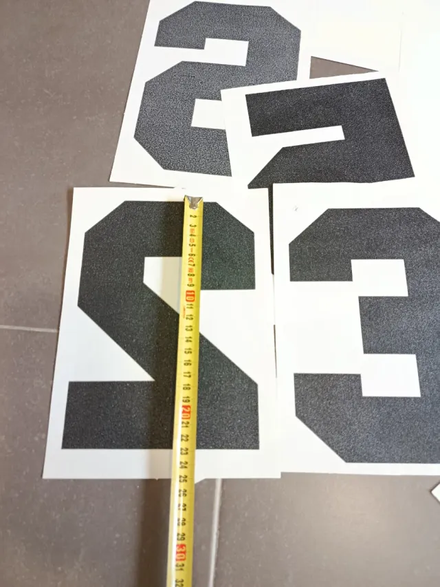 Lote números adhesivos para decorar