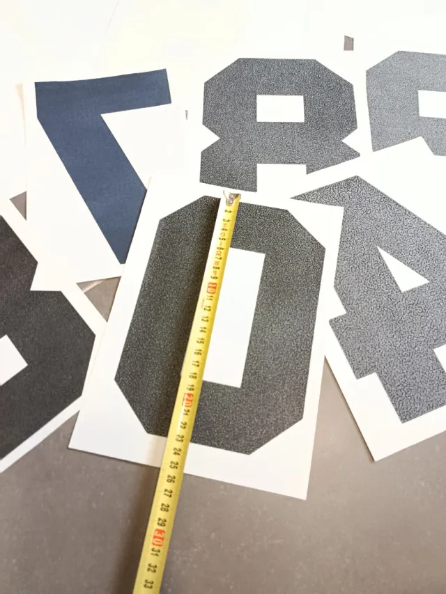 Lote números adhesivos para decorar