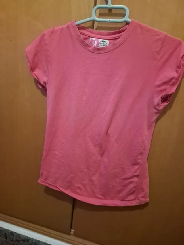 Camisa Zara Rosa Talla M