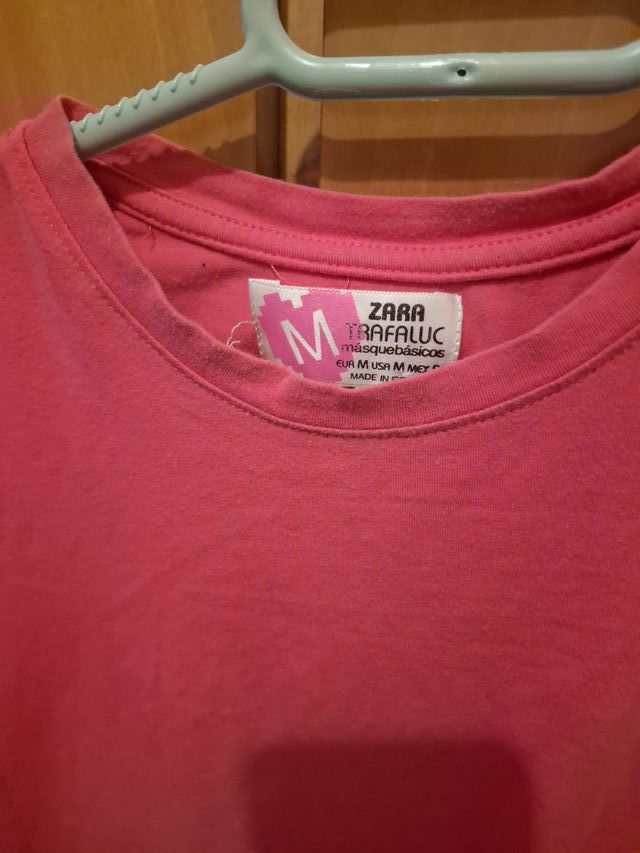 Camisa Zara Rosa Talla M