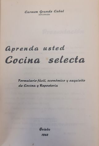 Aprenda Usted Cocina Selecta