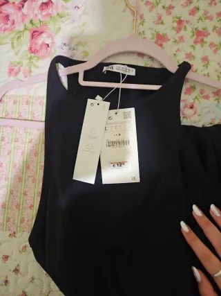 Vestido negro básico verano