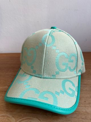 Gorra Gucci Beige y Turquesa