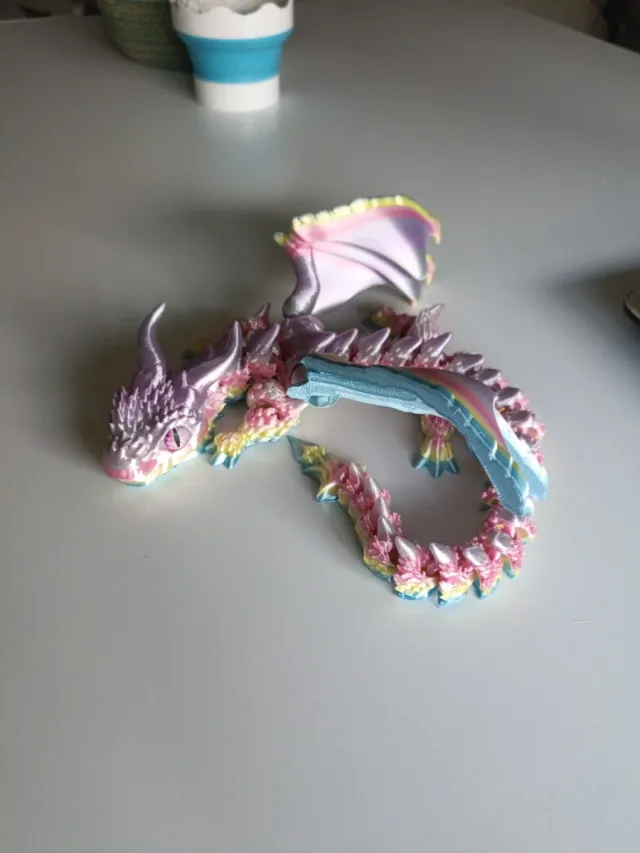 Figura Dragón Alado 3D