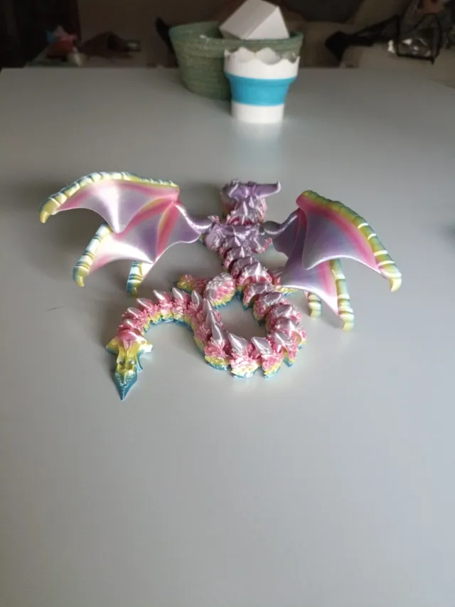 Figura Dragón Alado 3D
