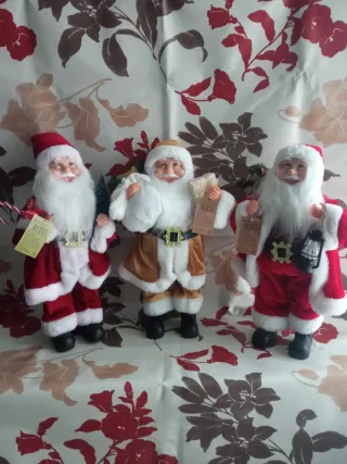 Collezione 3 Babbi Natale con cartellino