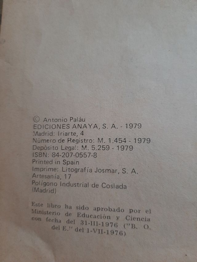 Palau. Cartilla de lectura fotosilabica.