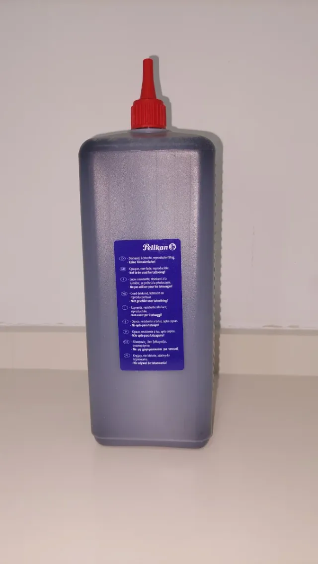 Tinta China Pelikan 1L Negra. NUEVO A ESTRENAR!
