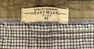 Pantalón slim hombre verde oliva