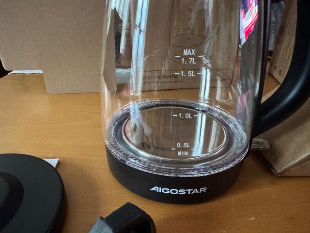 Hervidor Eléctrico Vidrio Aigostar 1.7L