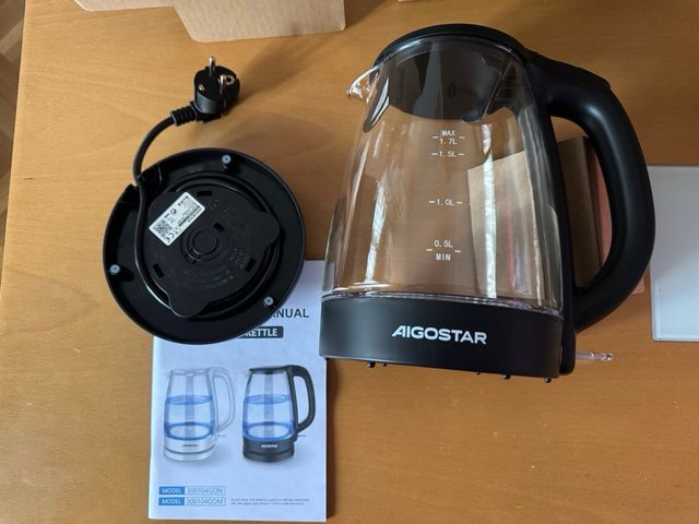 Hervidor Eléctrico Vidrio Aigostar 1.7L