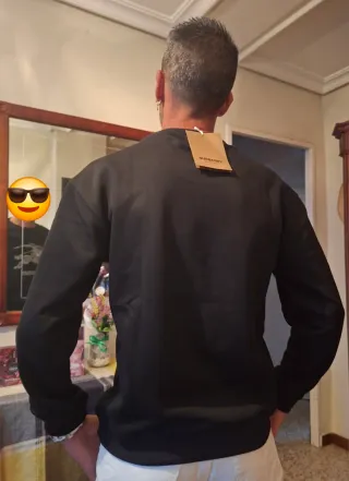 Sudadera Burberry Negra Hombre