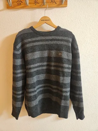 Jersey de rayas gris