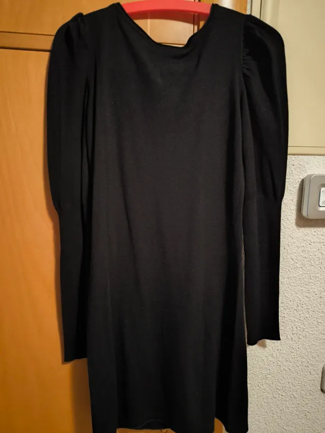 Vestido manga larga negro