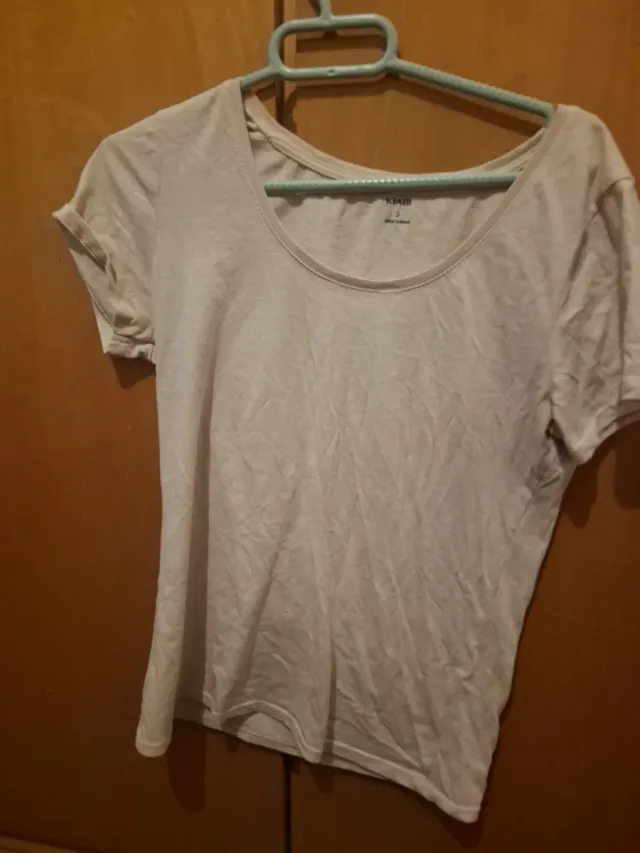 Camisa Kiabi beige talla S