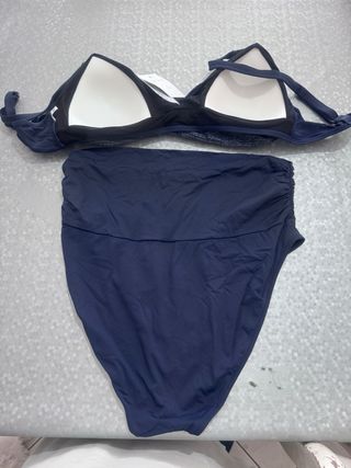 Costume da bagno donna blu e argento