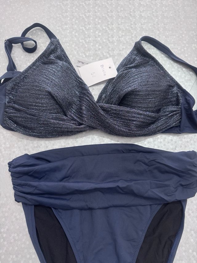 Costume da bagno donna blu e argento