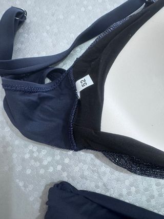 Costume da bagno donna blu e argento