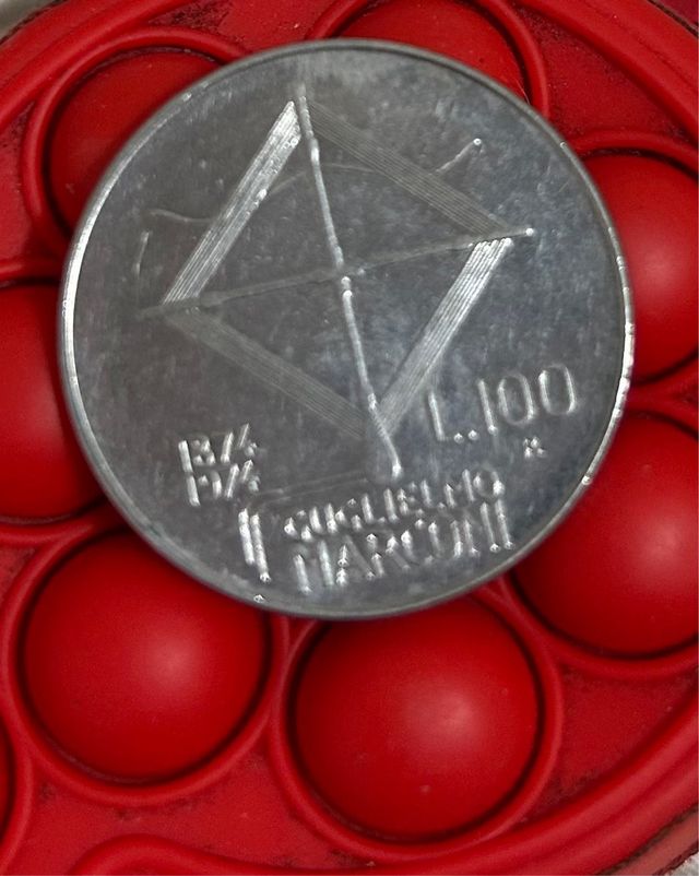 100 Lire Italia commemorativa Guglielmo Marconi