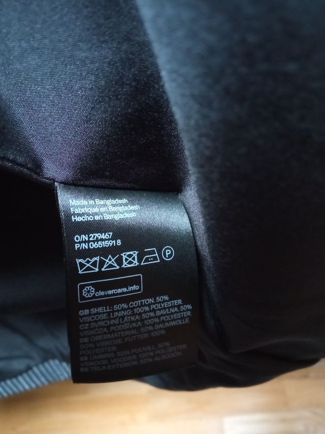 Americana de mujer a rayas blancas y negras T40