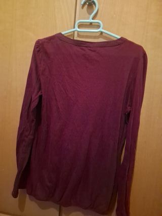 Camisa roja manga larga