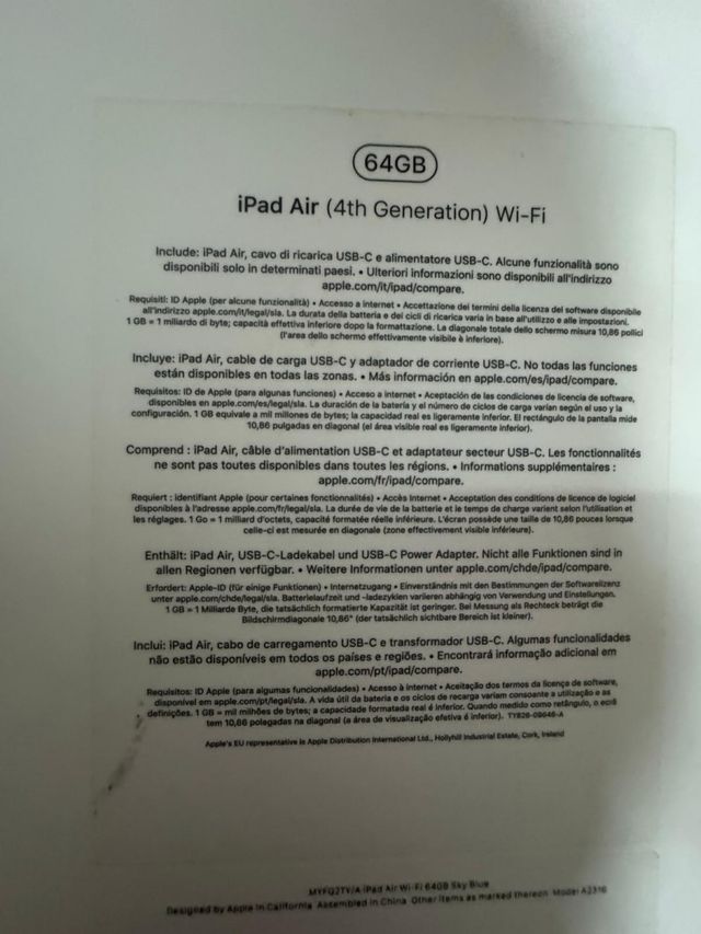 Apple iPad Air 5.ª Gen. 64GB, Wi-Fi + 5G