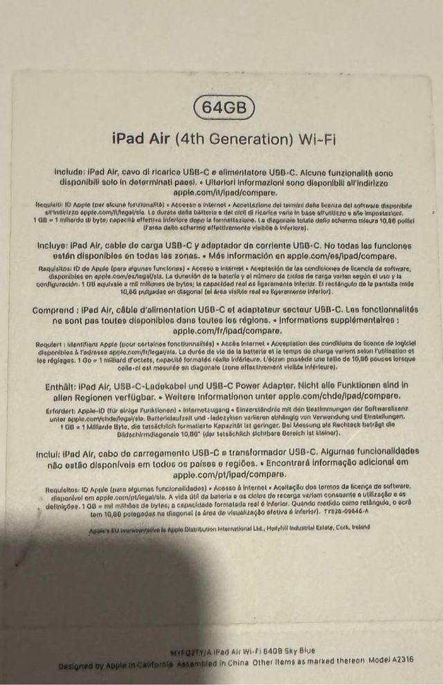 Apple iPad Air 5.ª Gen. 64GB, Wi-Fi + 5G