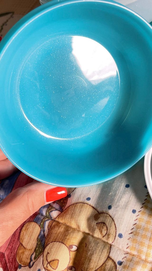 Set Tupperware Cristal Flash Azul/Blanco