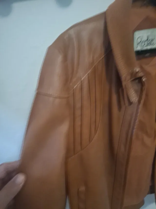 Chaqueta de Piel Marrón Rodeo