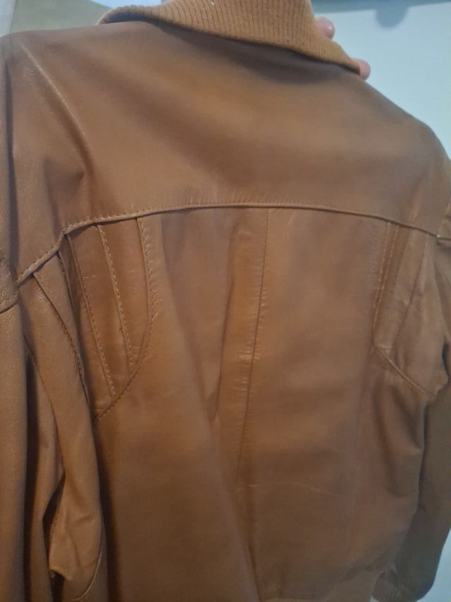 Chaqueta de Piel Marrón Rodeo