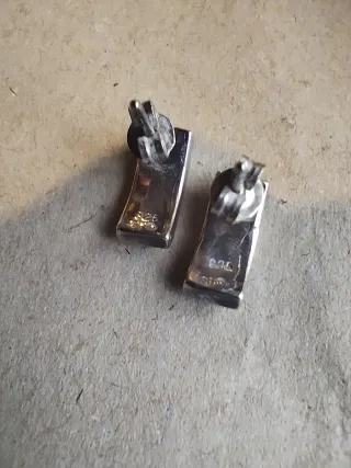 Conjunto Plata 925 Colgante y Pendientes vintage