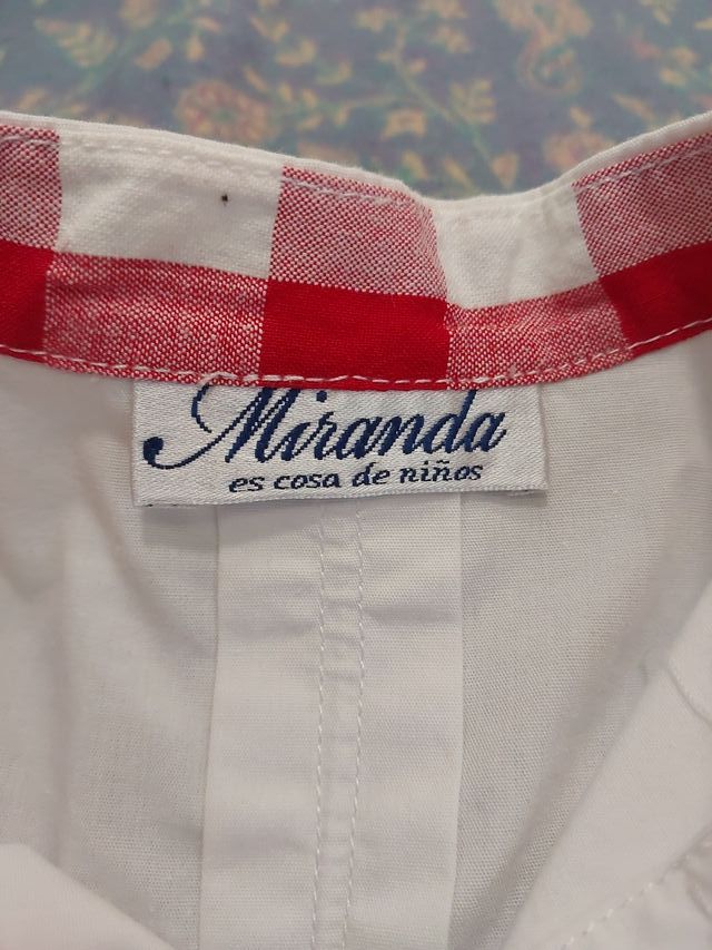 Conjunto bebé 12 meses camisa y peto