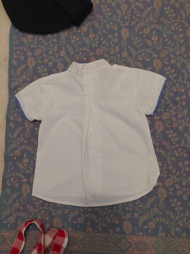 Conjunto bebé 12 meses camisa y peto