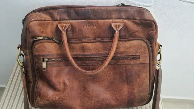 Maletín portadocumentos de piel