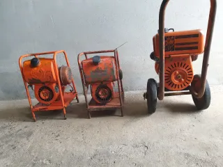 3 Motobombas marca  Piva Naranja