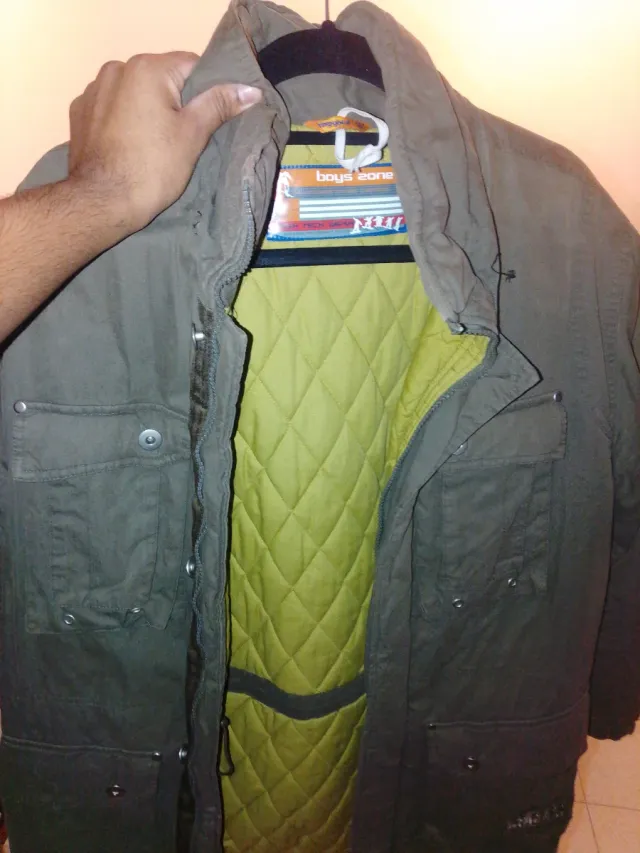 Chaqueta Boys Zone verde talla 16