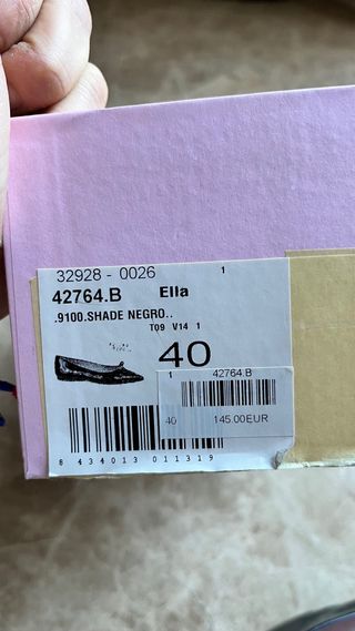 Pretty Ballerinas Charol Negro Tachuelas