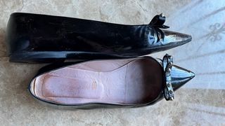 Pretty Ballerinas Charol Negro Tachuelas