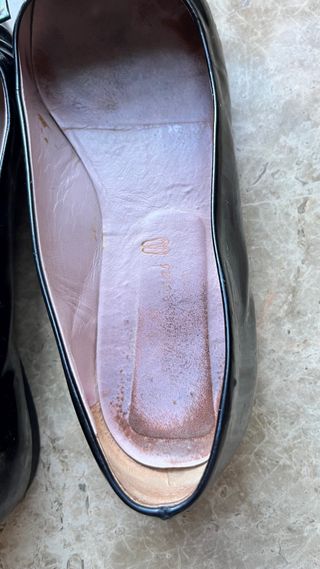 Pretty Ballerinas Charol Negro Tachuelas