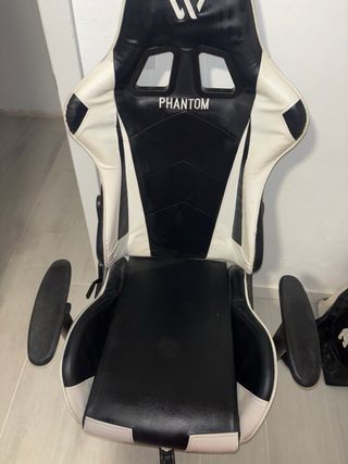 Silla Gaming Negra y Blanca