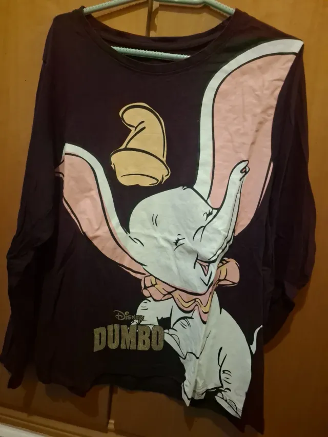 Camiseta Dumbo Disney Manga Larga