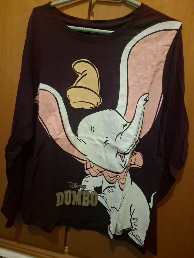 Camiseta Dumbo Disney Manga Larga