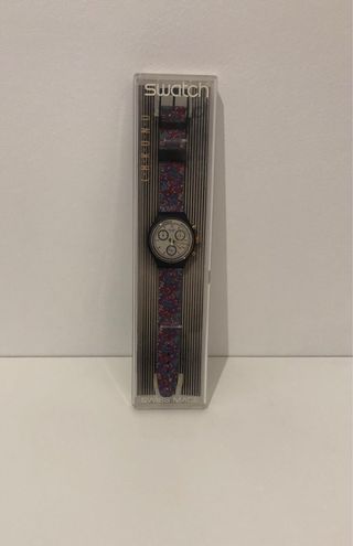 Swatch Chrono con cinturino fantasia